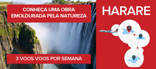 Harare - 3 voos por semana