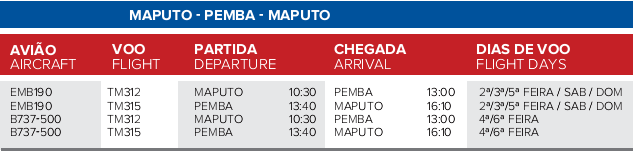maputo - Pemba -Maputo